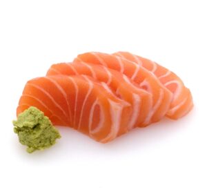 Salmon sashimi